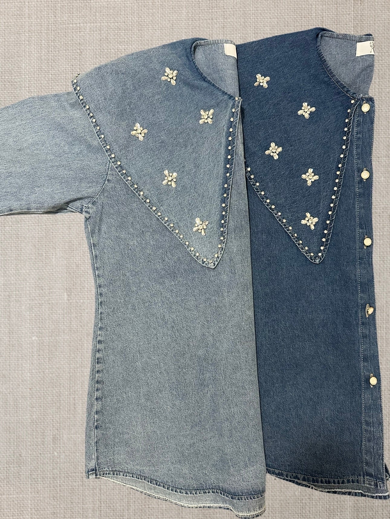 Embellished Denim Shirt